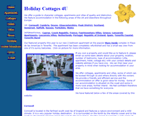 Tablet Screenshot of holidaycottages4u.com